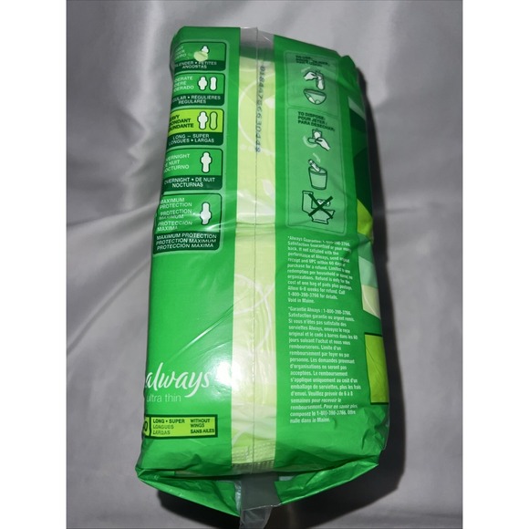 Always‎ Ultra Thin Long Pads Without Wings Heavy 40 ct. - Picture 2 of 5
